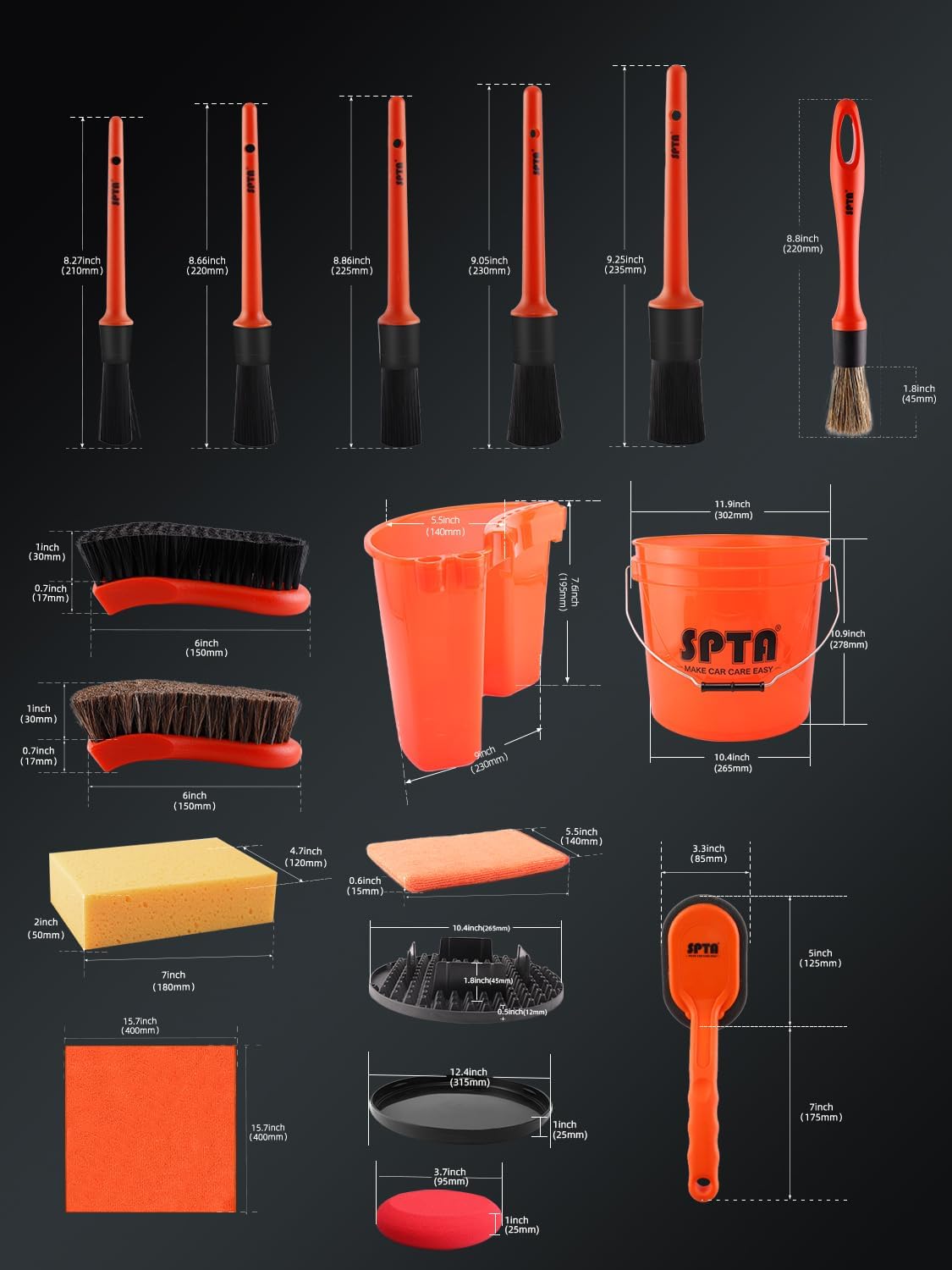 Набор для мойки автомобиля SPT – обзор и цена Interior Detailing Kit